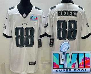 Men & Women & Youth Philadelphia Eagles #88 Dallas Goedert Limited White Super Bowl LVII Vapor Jersey,We sell and wholesale Men & Women & Youth Philadelphia Eagles #88 Dallas Goedert Limited White Super Bowl LVII Vapor Jersey on line form chian!